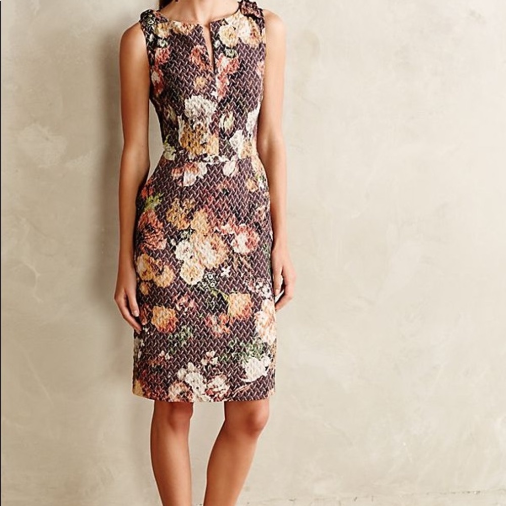 Anthropologie tabitha quilted tema dress